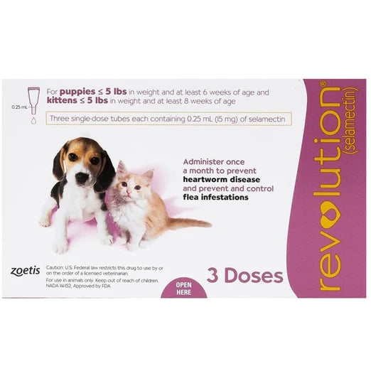 Revolution- Mauva Kitten and Puppies (<2.5kg)