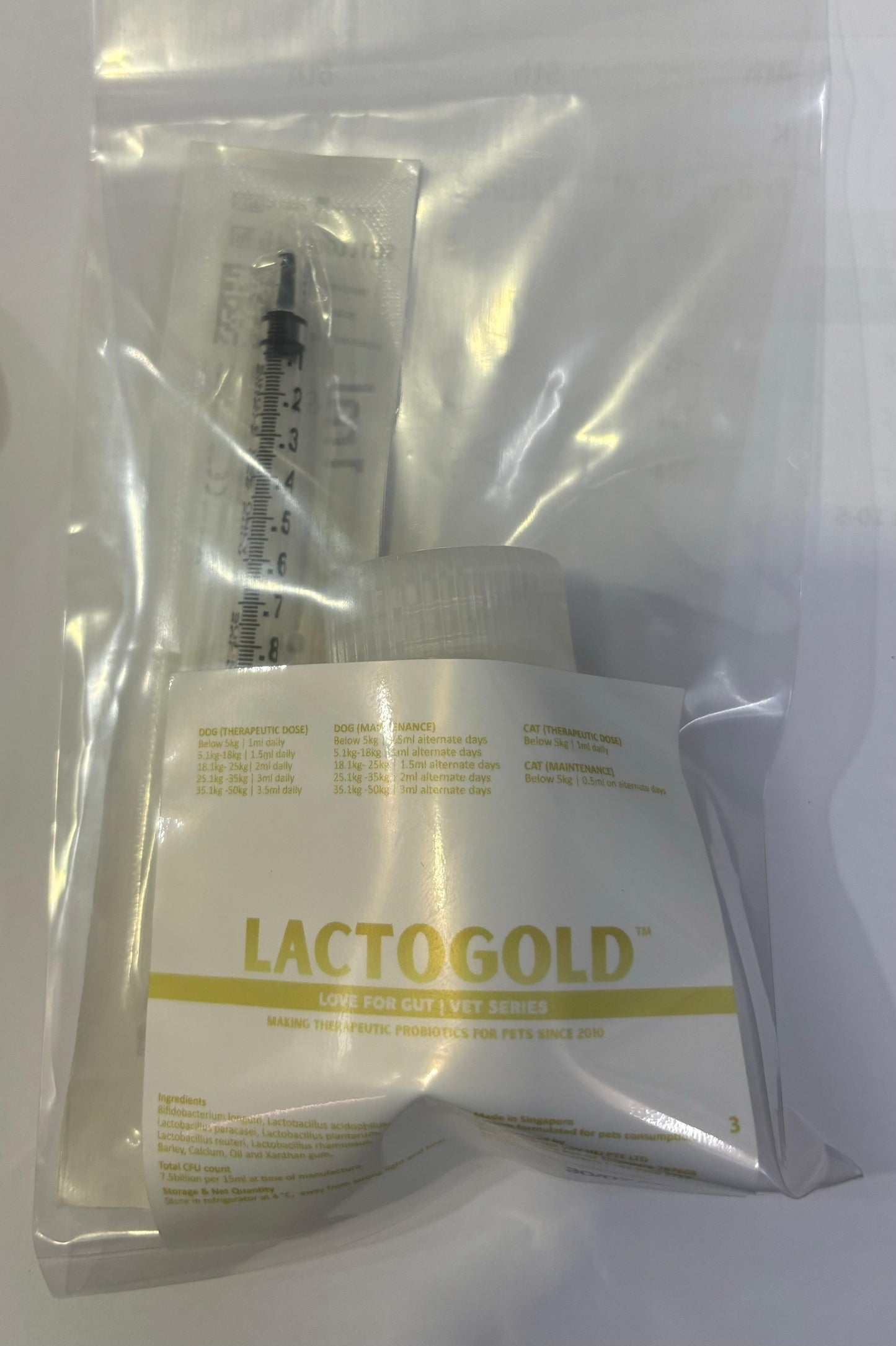 Lactogold Probiotic Gel - Love For Gut (15ml)