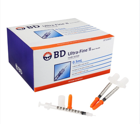 Insulin Syringe 1/2cc (30 syringes)